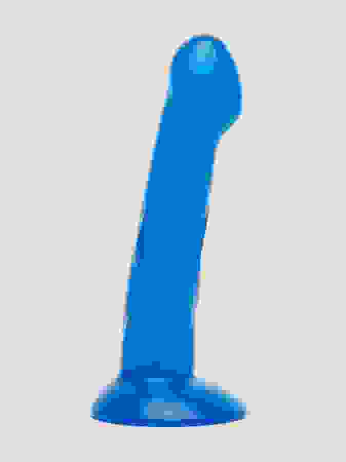 BASICS Suction Cup Dildo 6.5 Inch, Blue, hi-res